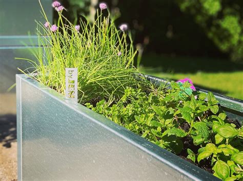 Raised beds in galvanized steel EDGY/CUBY – byJEMA.